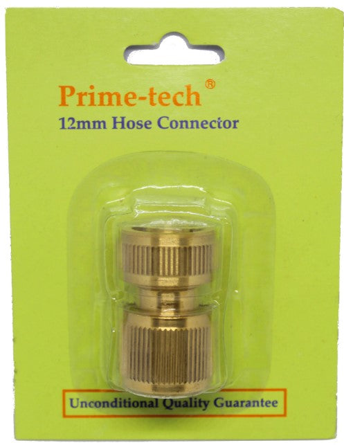 Hose Connector 12mm Brass image 1