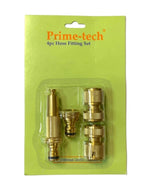 Connector Set 4pc Brass