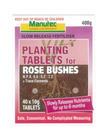 Rose Bush Planting Tablets 400g Manutec image 0